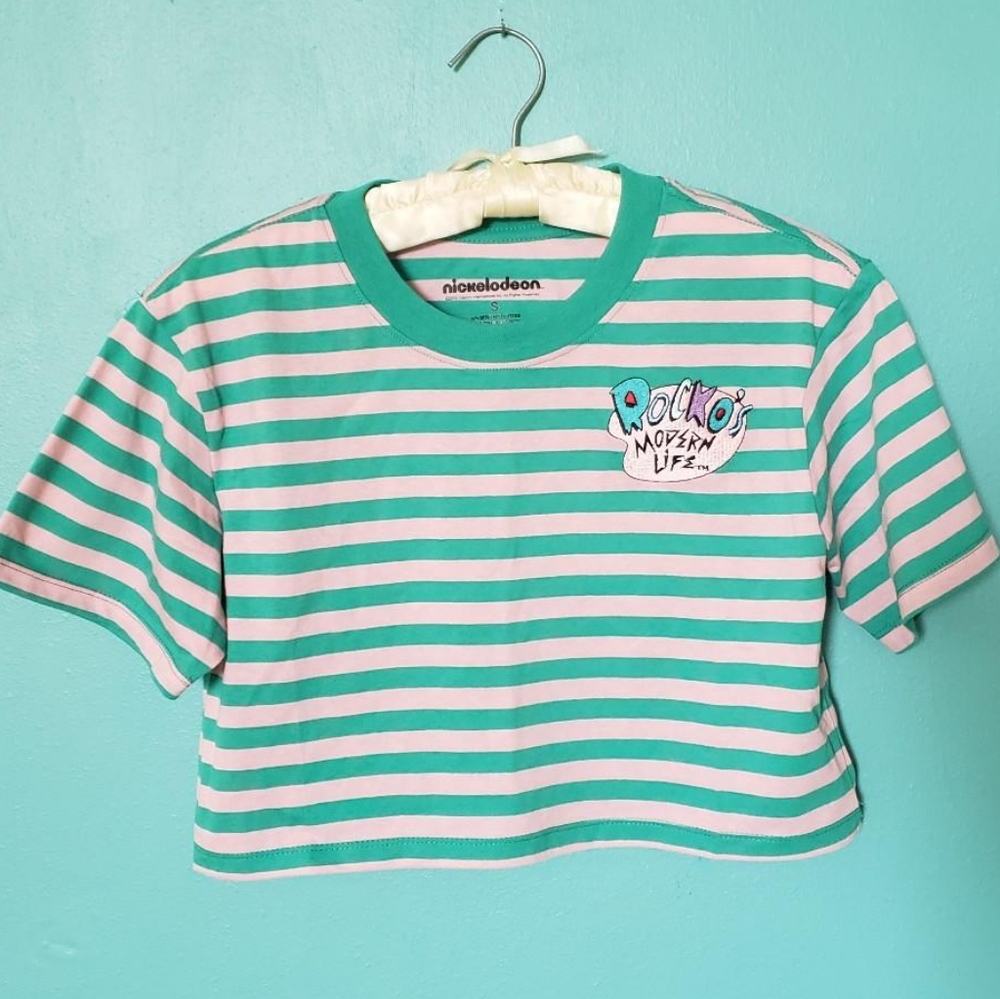 Rockos modern life crop tee